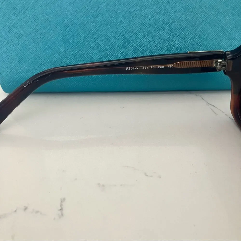 FENDI Women's Square Sunglasses FS5227 Tortoise Brown Italy - Picture 7 of 10